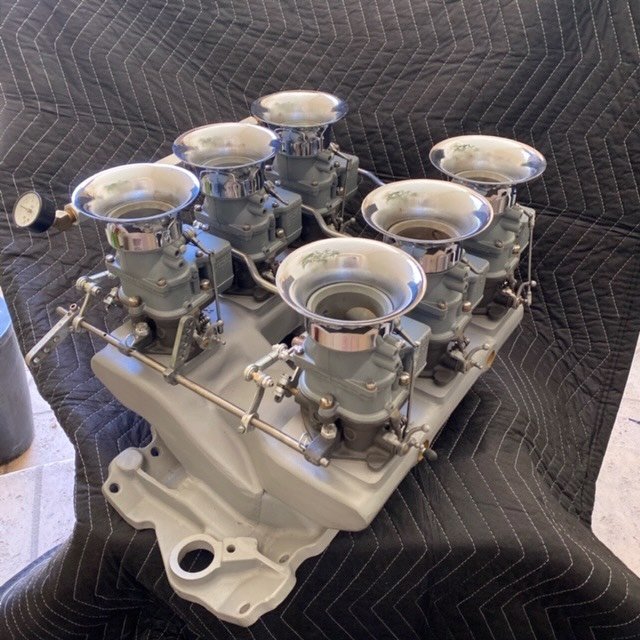 6X2 EDELBROCK INTAKE BIG LOGO 97’s STROMBERG CARBS - Image 4