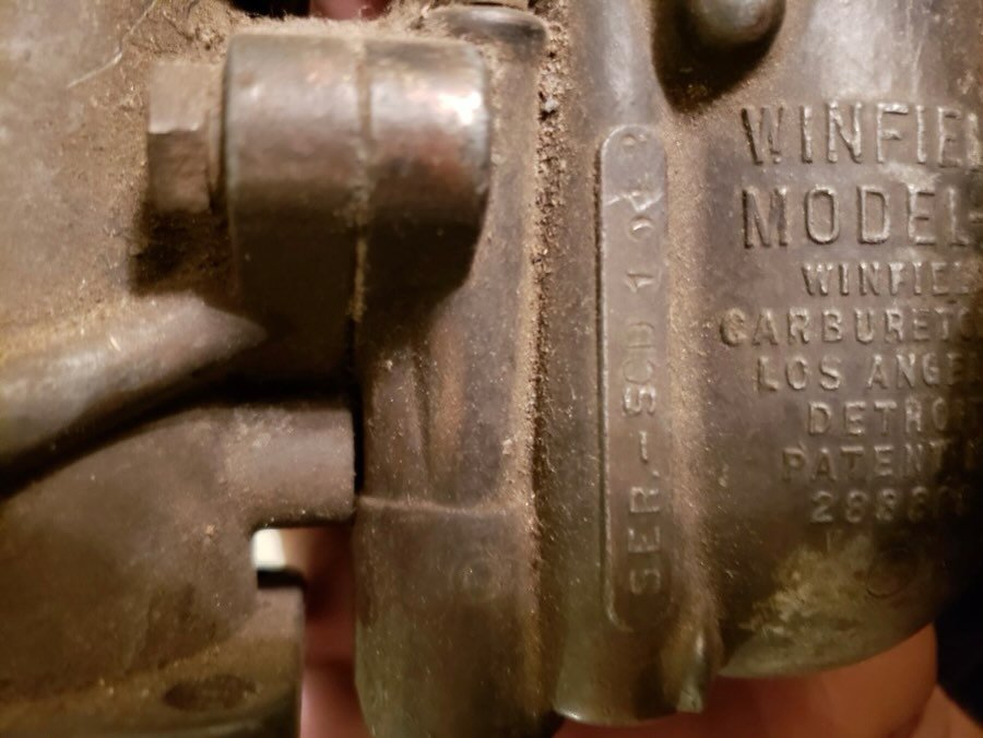 A pair of Rare Winfield C downdraft carburetors. - Image 6