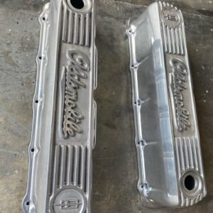 Oldsmobile” script full polish valve covers