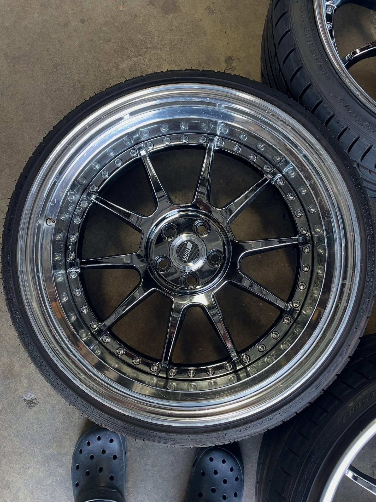 SSR Sp3R wheels in 19x8.5/9.5 +18 offset 5x100. - Image 4