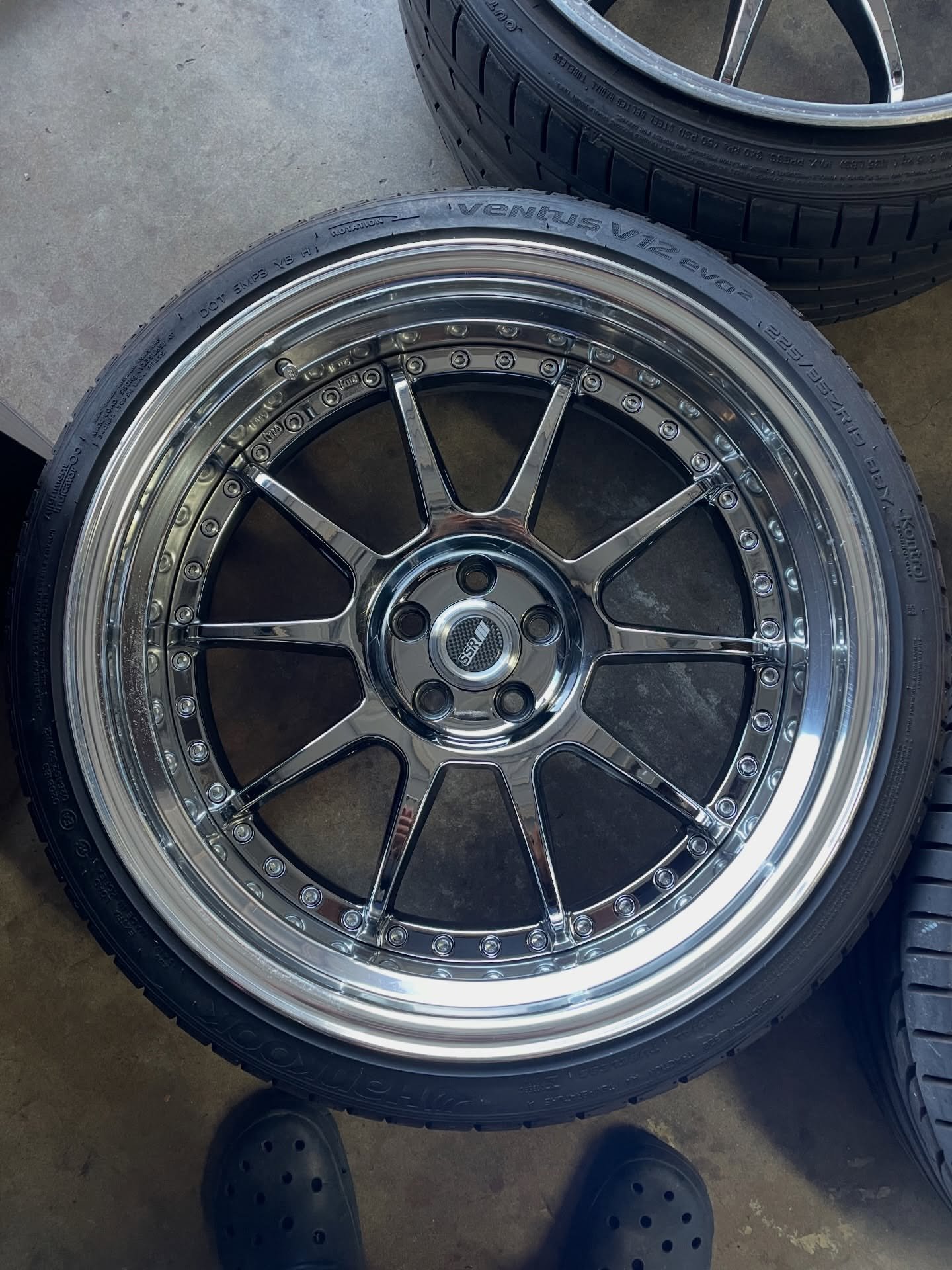 SSR Sp3R wheels in 19x8.5/9.5 +18 offset 5x100. - Image 6