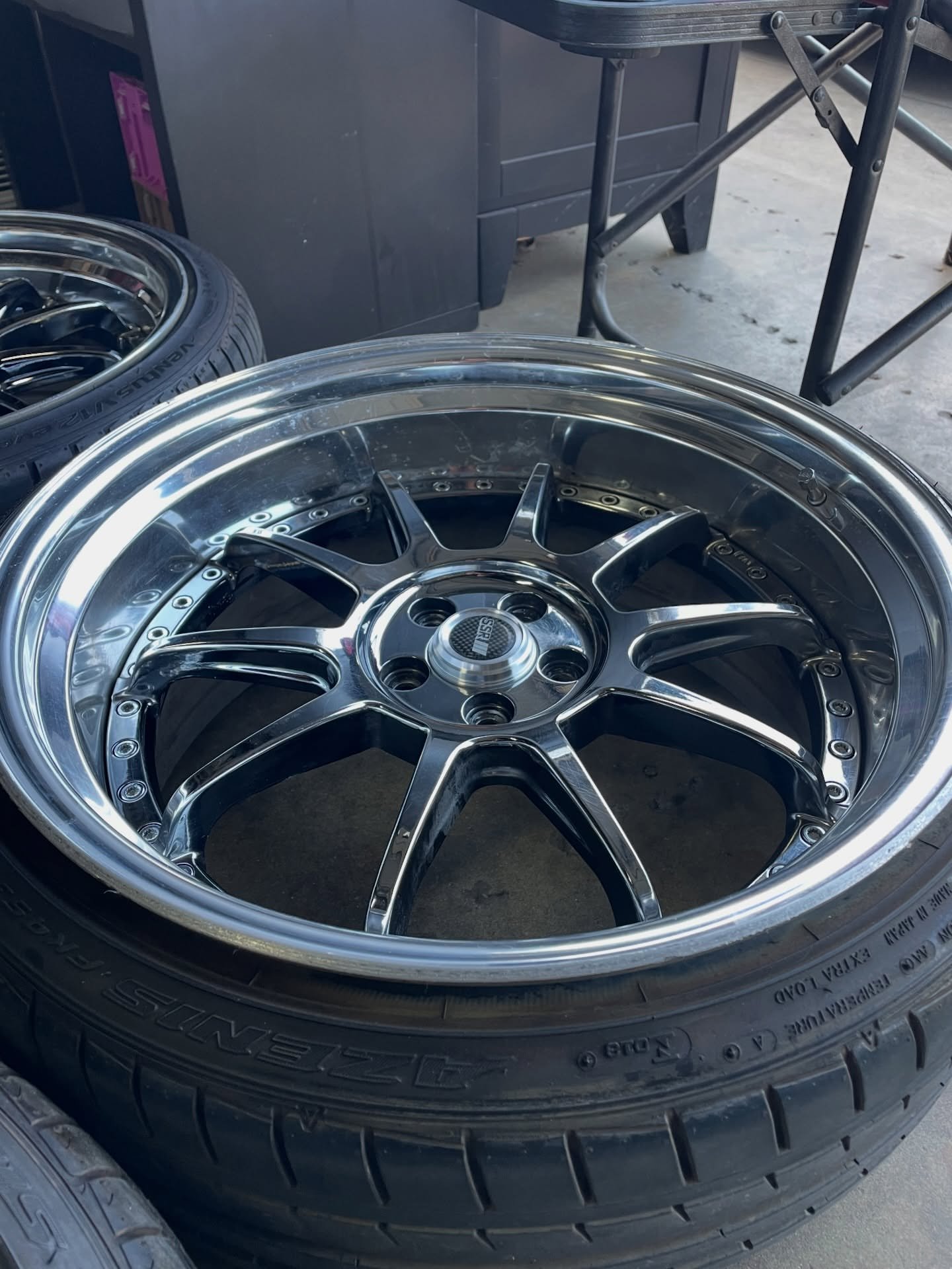 SSR Sp3R wheels in 19x8.5/9.5 +18 offset 5x100. - Image 8