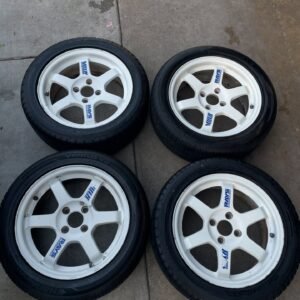 Volk Te37 15x6.5 +28 offset 4x100 “concave”.