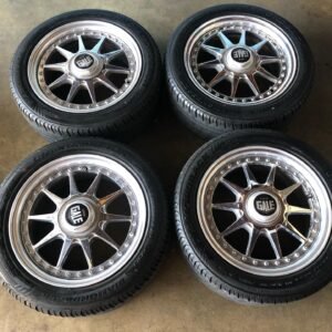 GALE LS636 wheels & tires. 15x7 +35 offset 4x100/114 dual pattern. SUPER OLD SKOOL & Rare wheels.