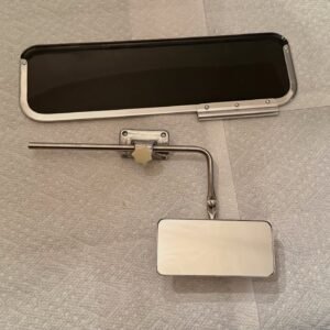 Rare Split Beetle Kabriolet Rear View Mirror and Visor.