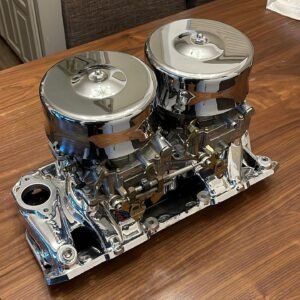 Edelbrock air gap 2x4 setup